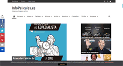Desktop Screenshot of infopeliculas.es