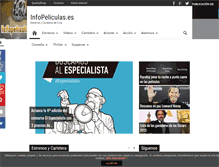 Tablet Screenshot of infopeliculas.es