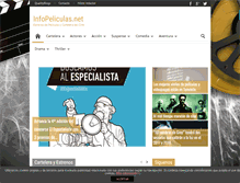 Tablet Screenshot of infopeliculas.net